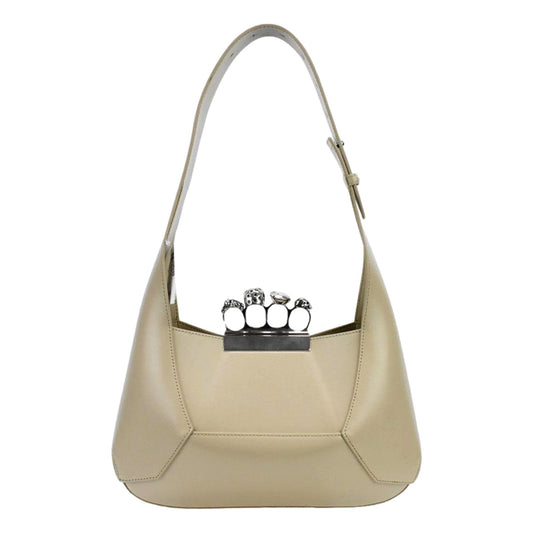 Alexander McQueen Beige Jewelled Luxury Handbags for Women