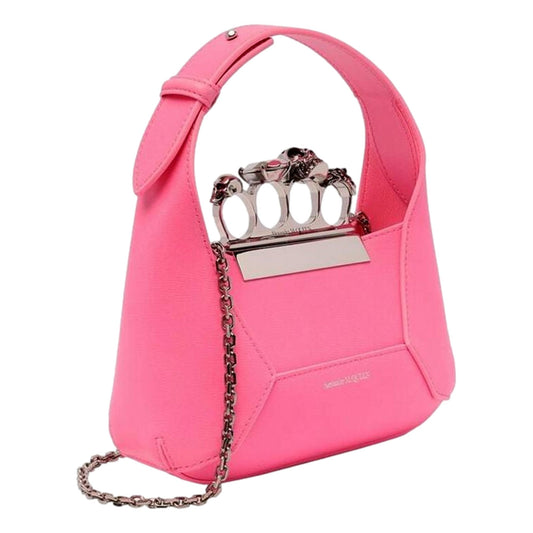 Alexander Mcqueen The Jewelled Hobo Mini Bag in Pink - Shop Bags LLC