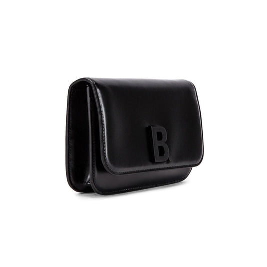 Balenciaga Black Calfskin Leather Chain Wallet Shoulder Bag - Shop Bags LLC