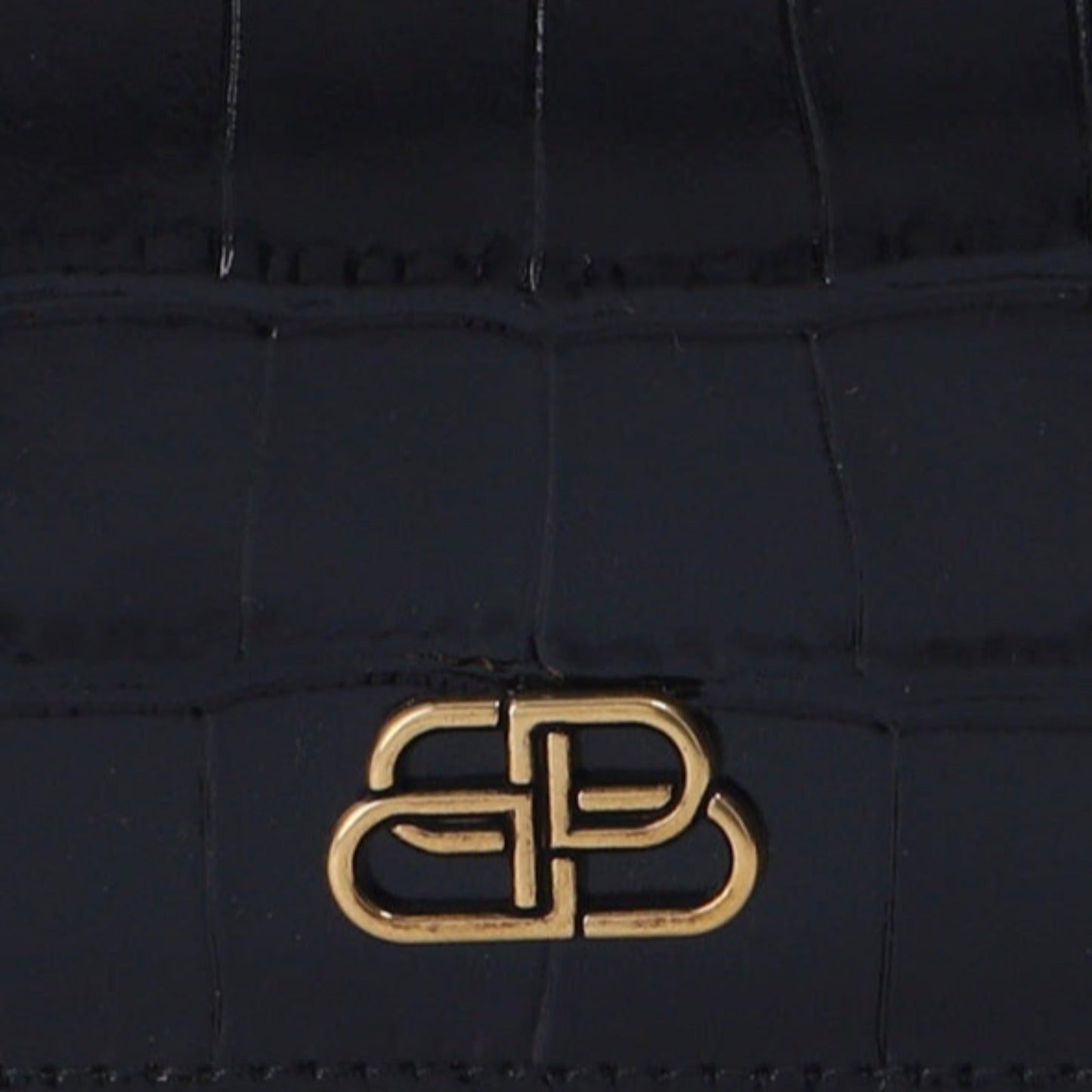 Balenciaga Black Wallet - Crocodile Embossed Luxury Wallet - Shop Bags LLC