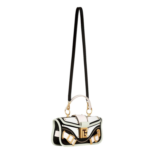 Balmain Blaze Mint Green Leather Baguette - Chic Luxury Handbag - Shop Bags
