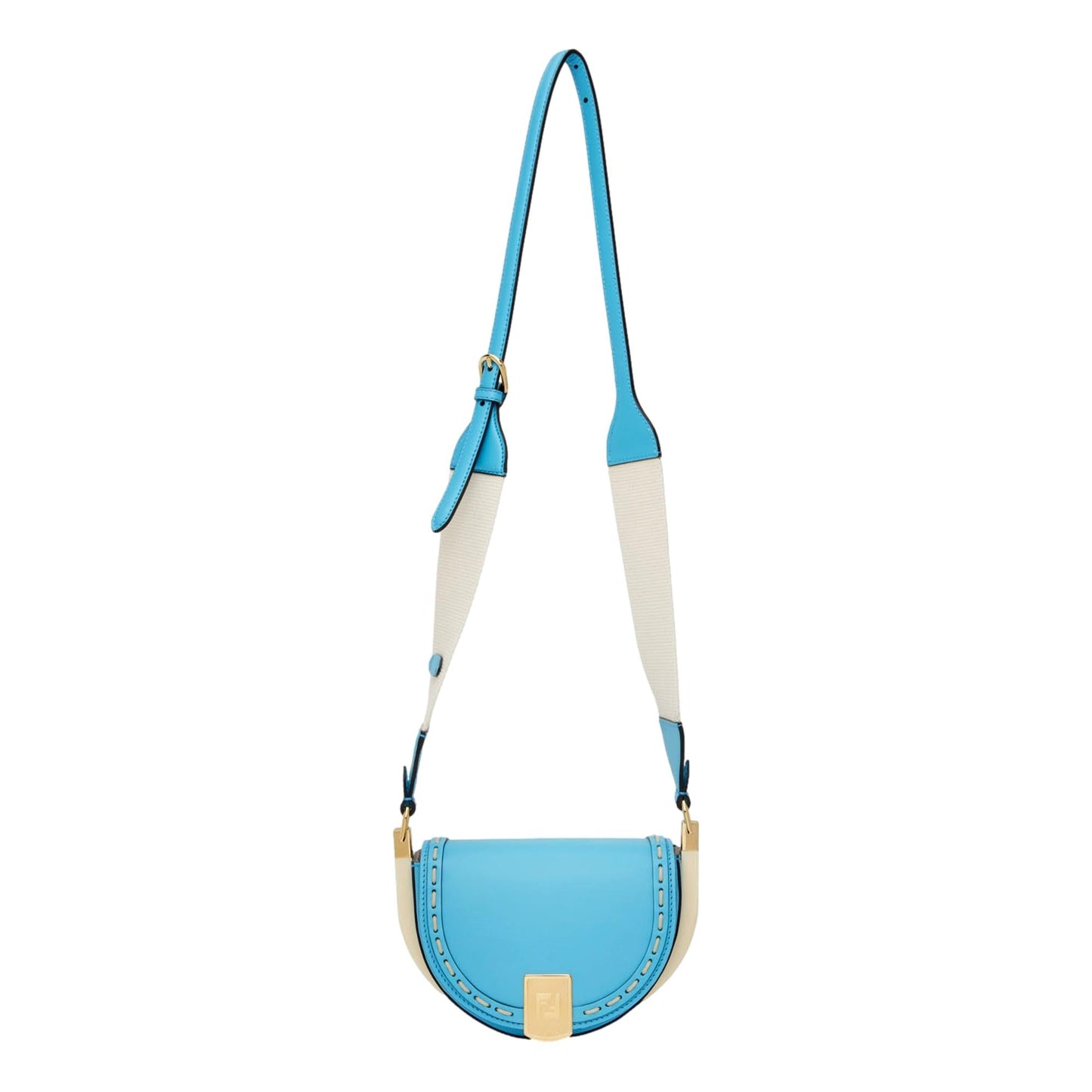 Cross Body Satchel Purse – Fendi Moonlight Cyber Blue Leather Bag - Shop Bags LLC