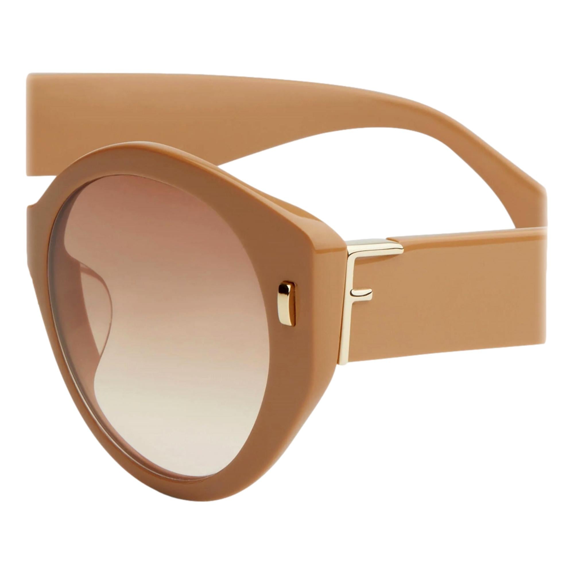 Elegant Round Frame Tinted Sunglasses by Fendi - Shop Now -   Shop Bags