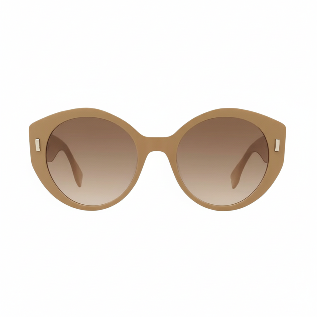 Elegant Round Frame Tinted Sunglasses by Fendi - Shop Now -   Shop Bags LLC