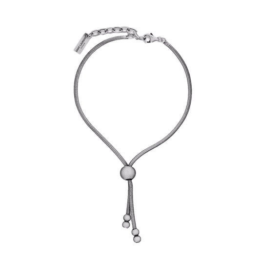 Elegant Tie Bracelet, Shop Bags - Saint Laurent Silver Bolo Style - Shop Bags LLC