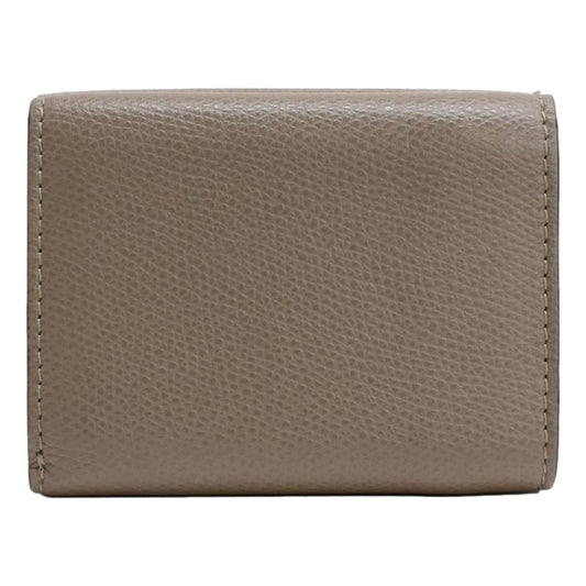 Fendi F Wallet: Luxury Gray Leather Trifold for Timeless Elegance - Shop Bags LLC