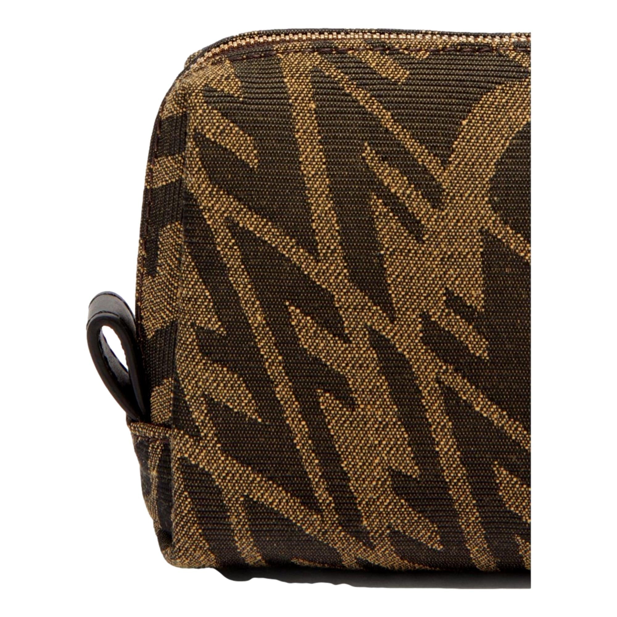 Fendi FF Vertigo Beauty Pouch - Stylish Travel Clutch Bag -