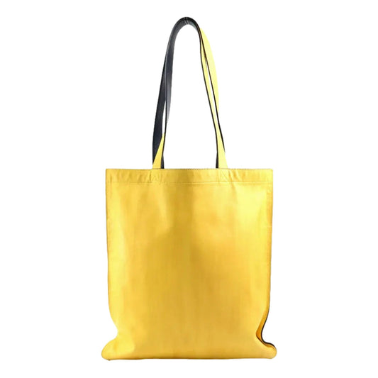 Fendi Leather Tote Bag - Luxe Yellow Fendi Bag, Stylish Leather Bag - Shop Bags LLC