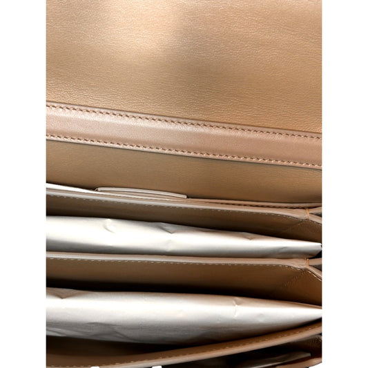 Ferragamo Trifolio Crossbody - Elegant Beige & Gold Wardrobe Staple