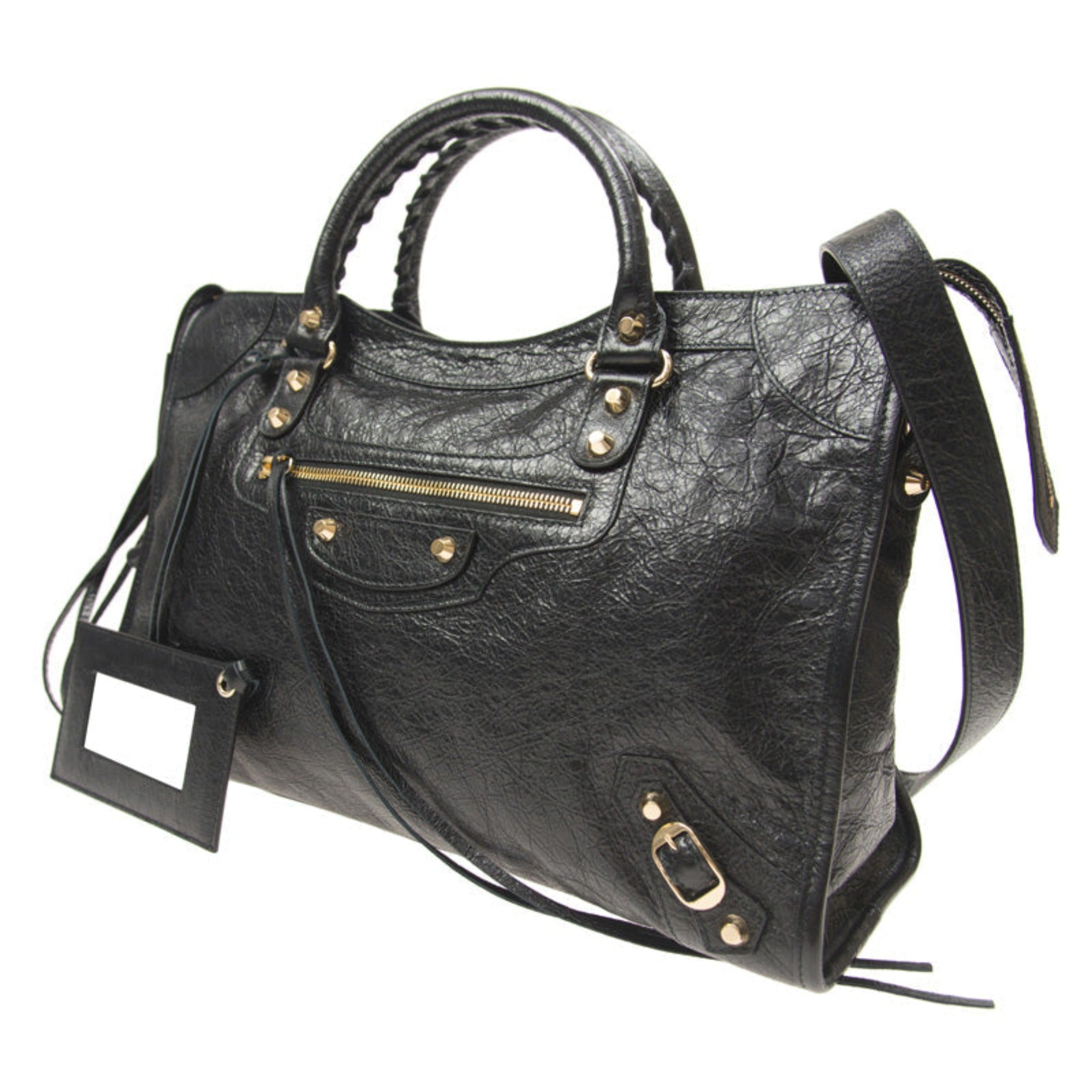 Grey Shoulder Bag - Elegant Leather Bag by Balenciaga Online -   Shop Bags LLC