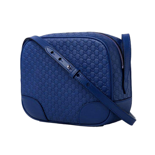 Gucci Bree Crossbody Bag - Elegant Caspian Blue Leather Treasure - Shop Bags