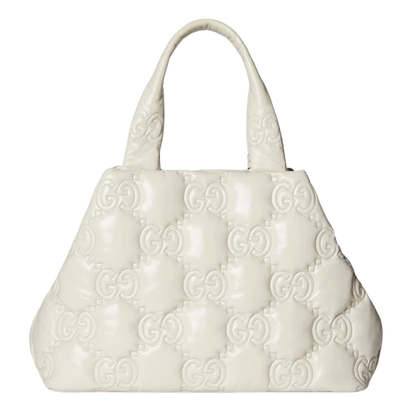 Gucci GG Guccissima Matelassé Leather Cream White Tote Bag Tote bag - Shop Bags LLC