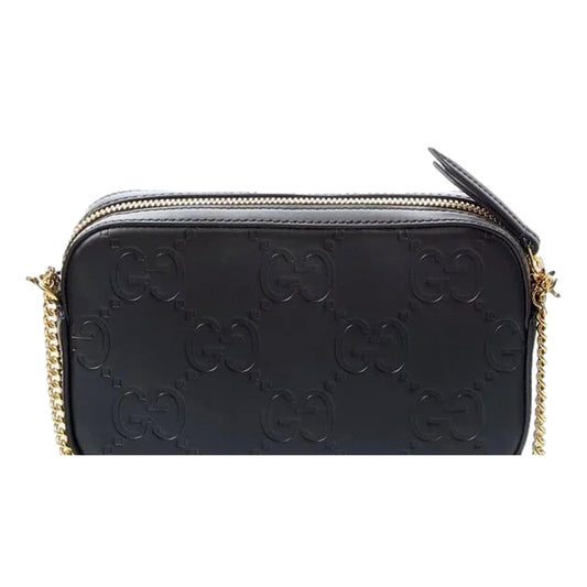 Gucci Gilbert Black Leather Crossbody - Shop Luxury Bags Today