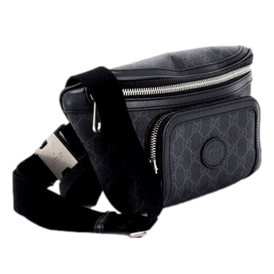 Gucci Interlocking G Patch Belt Bag GG - Luxury Coated Canvas Waist - Shop Bags LLC