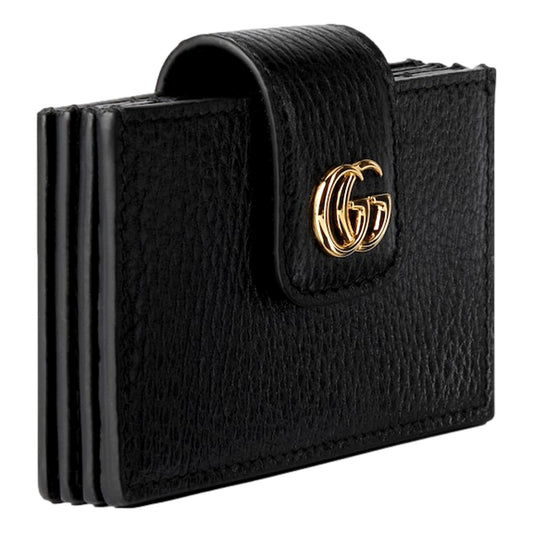 Gucci Men's GG Marmont Leather Card Wallet - Antique Gold Detailing
