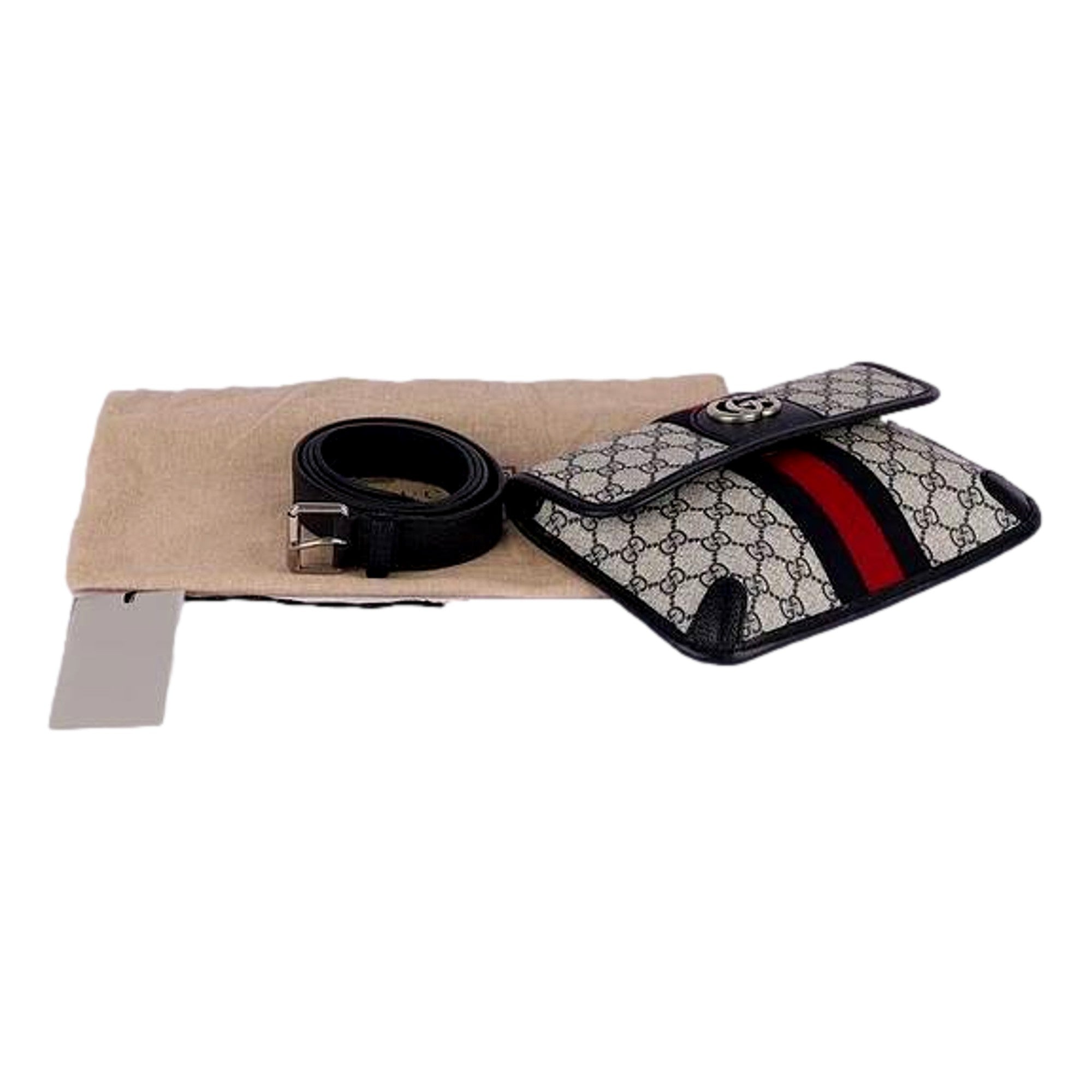 Gucci Ophidia Flap Belt Bag GG Beige - Stylish & Versatile Bag -   Shop Bags LLC