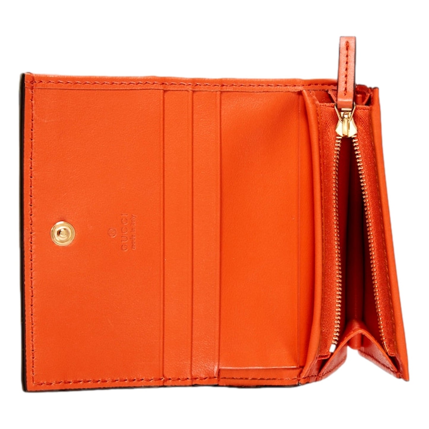 Gucci Orange Quilted Card Case Wallet - Elegant & Functional Design - Shop Bags LLC