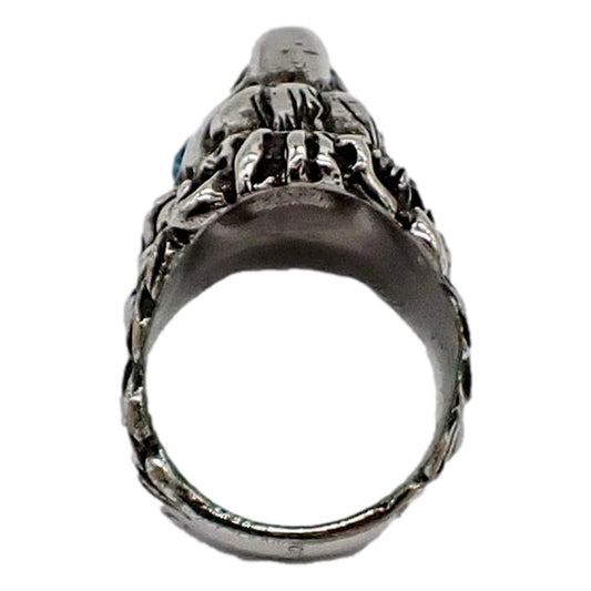 Gucci Silver Lion Head Ring with Crystal - Bold Style, Luxury Elegance - Shop Bags LLC