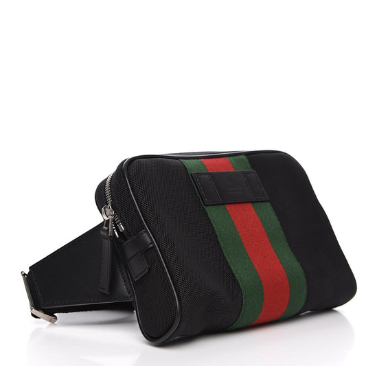 Gucci Techno Web Belt Bag - Stylish & Practical Canvas Accessory - Shop Bags LLC