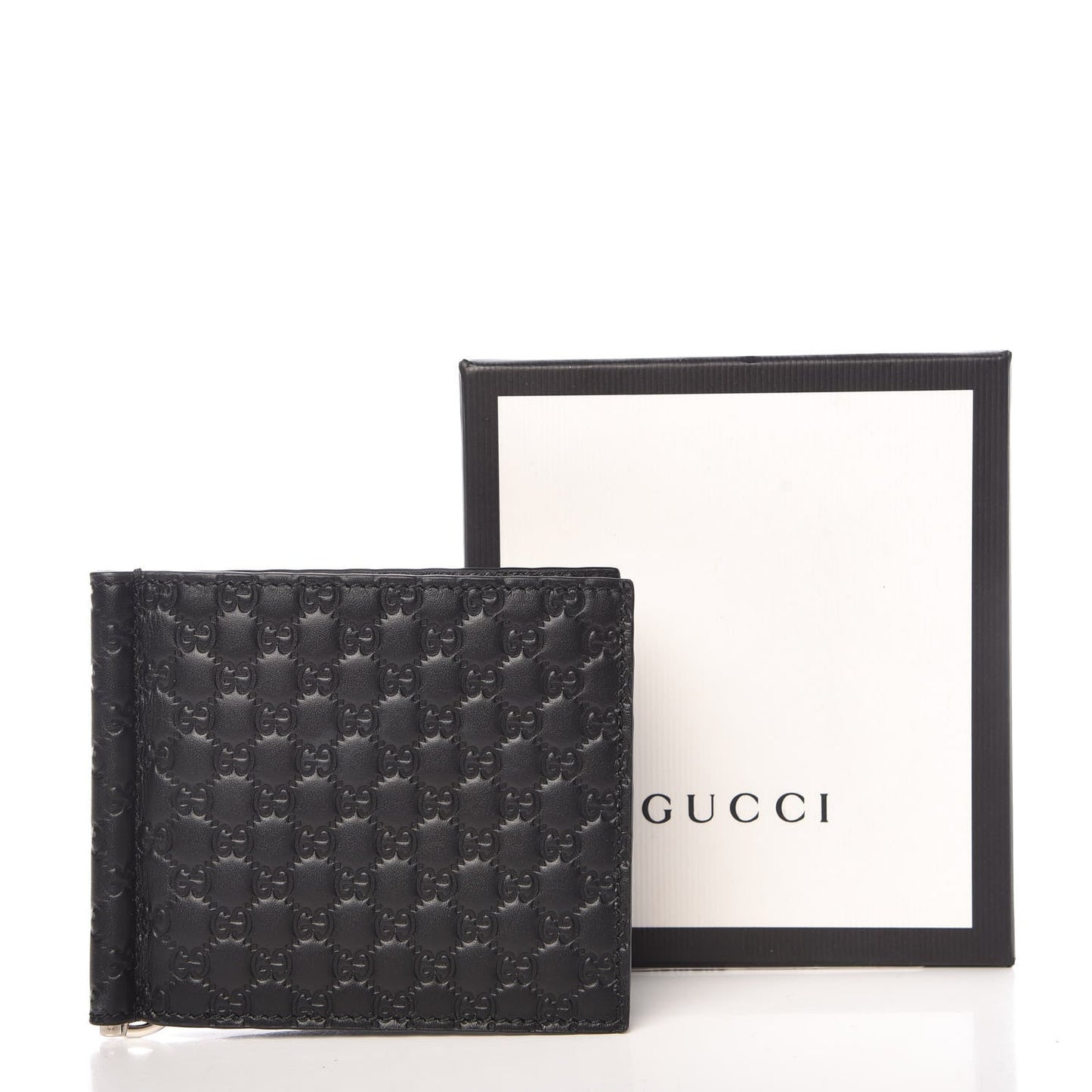 Gucci Unisex GG Black Money Clip Wallet - Stylish Elegance - Shop Bags LLC