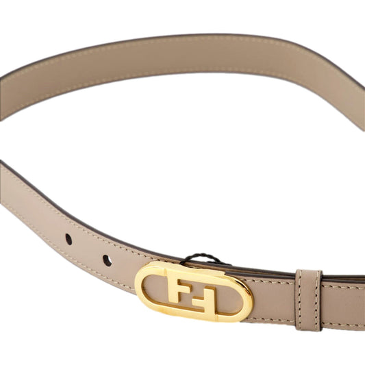 Ivory Belt by Fendi - Chic Belt: Fendi O'Lock Leather Belt, Size 90 - Shop Bags LLC