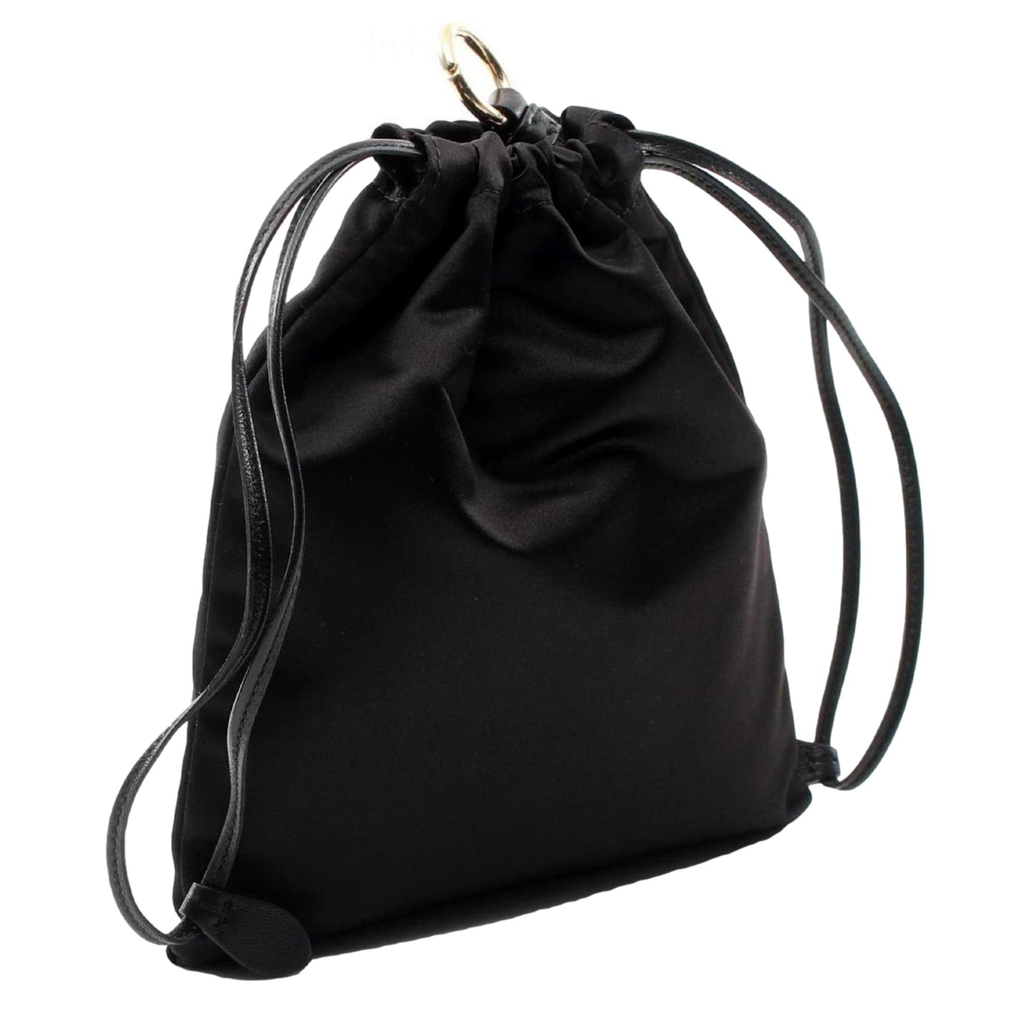 Miu Miu Duchesse Satin Mini Pouch Bag in Black - Shop Bags LLC