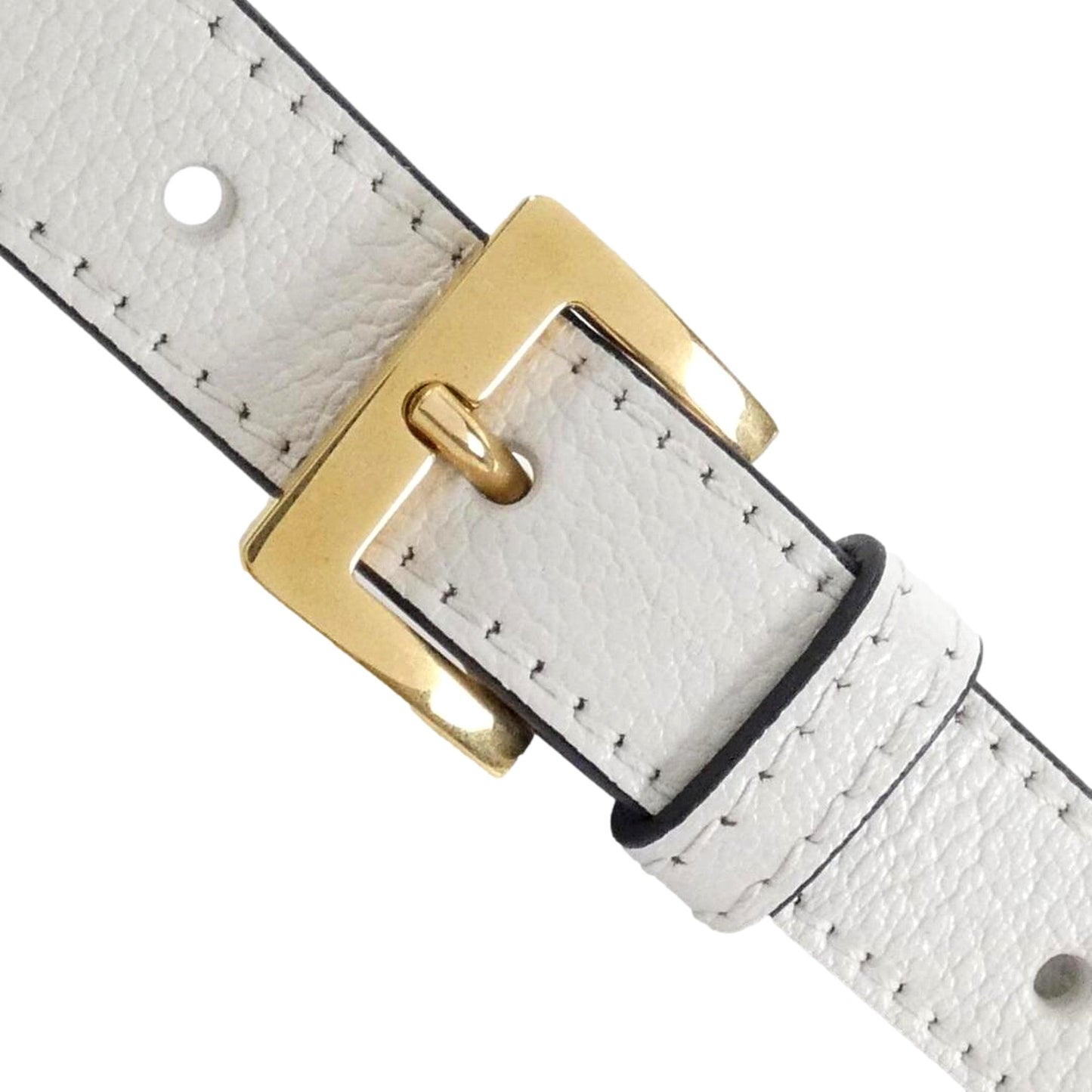 Miu Miu Madras White Leather Crossbody Bag - Luxe & Versatile Style - Shop Bags LLC