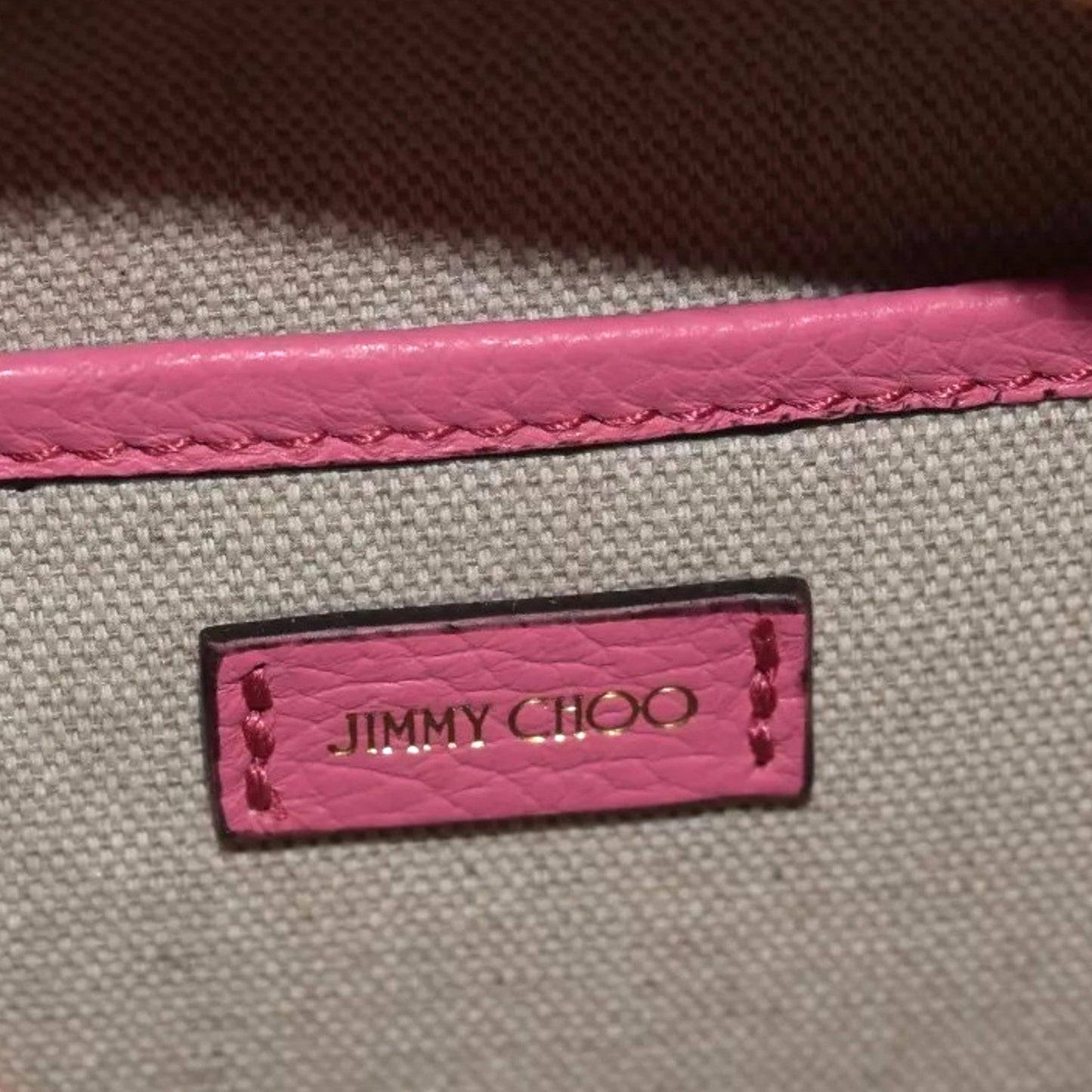 Pink Crossbody Leather Bag | Jimmy Choo Elegant Camera Bag - Shop Bags LLC