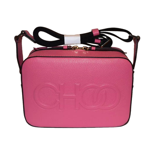 Pink Crossbody Leather Bag | Jimmy Choo Elegant Camera Bag - Shop Bags LLC