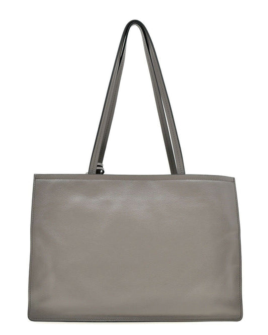 Prada Argilla Glace Calf Leather Tote – Timeless Luxury