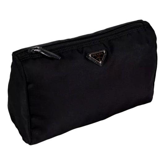 Prada Black Clutch Bag - Large & Sophisticated Nylon Design - Shop Bags LLC