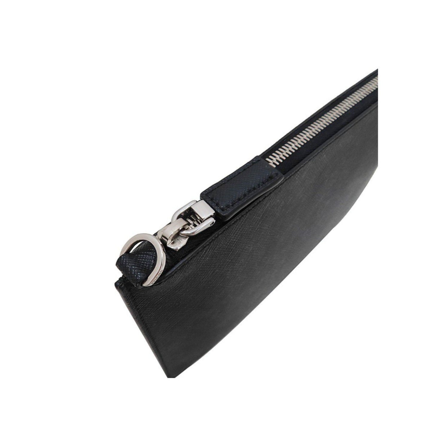 Prada Black Saffiano Leather Clutch - Chic Document Holder - Shop Bags LLC
