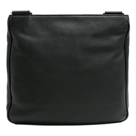 Prada City Vitello Leather Black Messenger Crossbody Bag - Shop Bags LLC