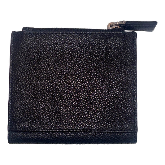 Prada Leather Card Case Bifold Wallet with Zipper Coin Pouch - Shop Bags LLC