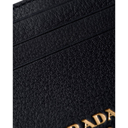 Prada Leather Card Holder - Sleek, Elegant, and Durable Design - Shop Bags LLC