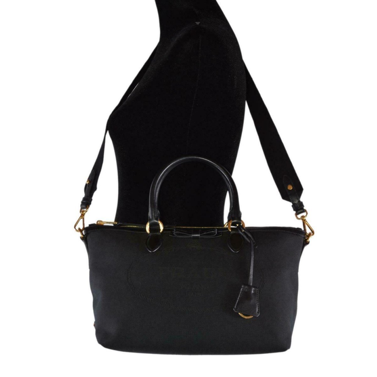 Prada Logo Jacquard Black Satchel – Luxury & Versatile Style -   Shop Bags LLC