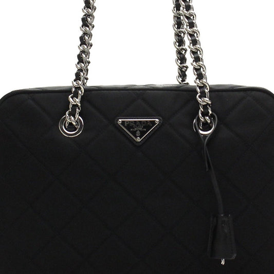 Prada Quilted Black Nylon Shoulder Bag - Luxury & Security Combined - Shop Bags LLC