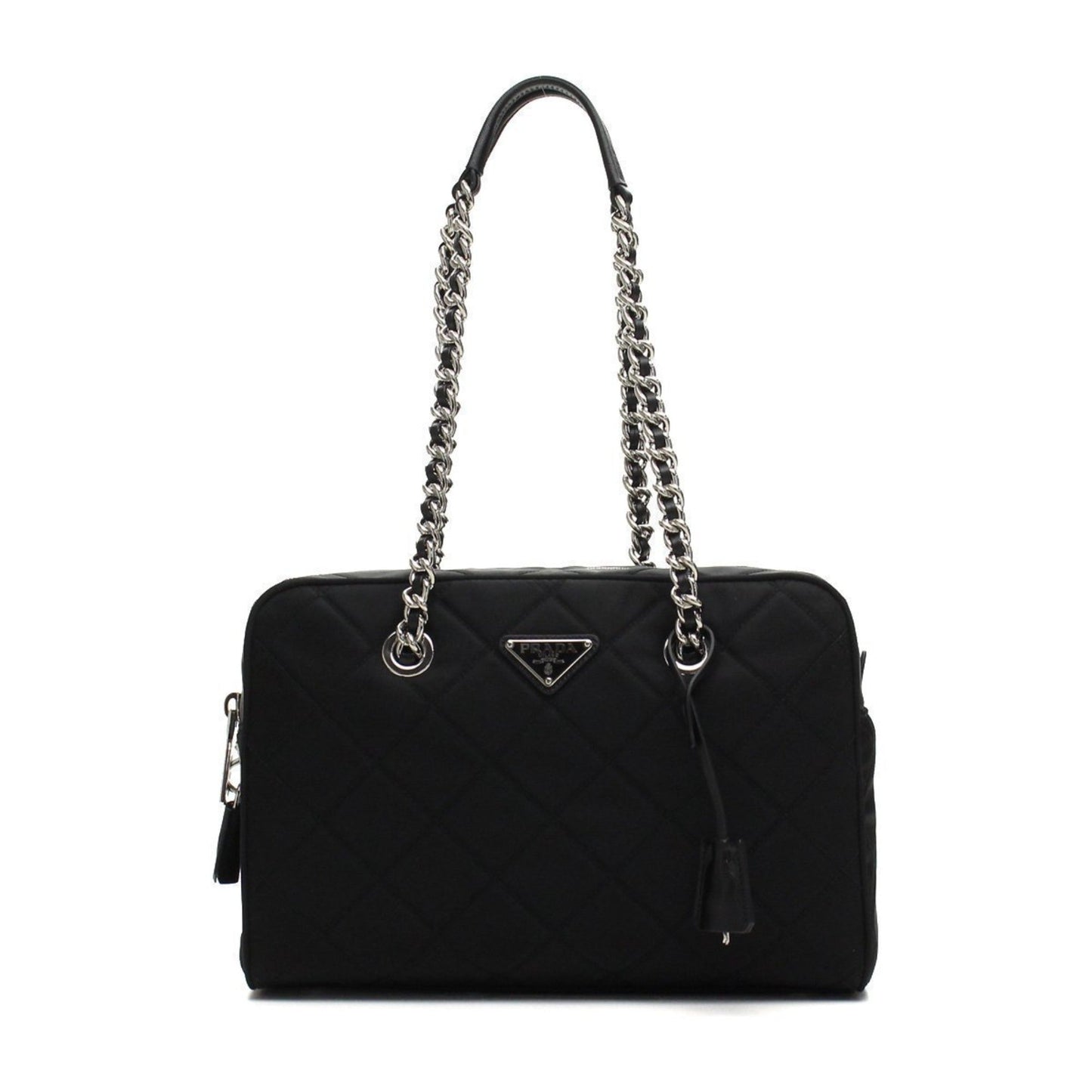 Prada Quilted Black Nylon Shoulder Bag - Luxury & Security Combined - Shop Bags LLC