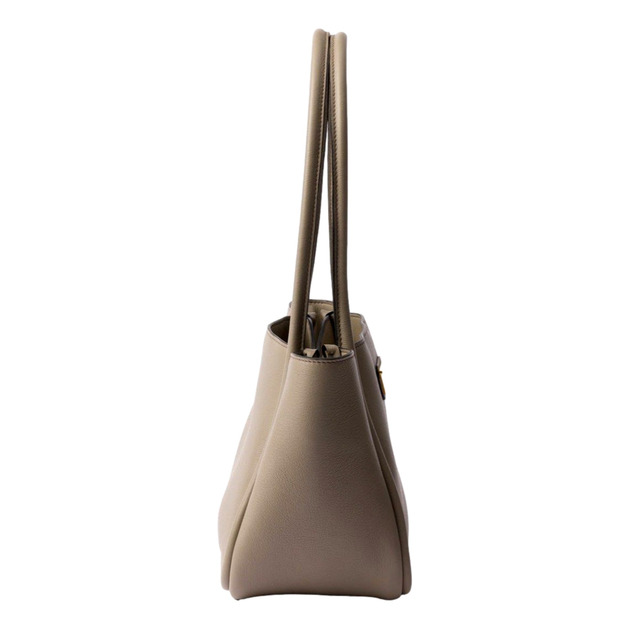 Prada Soft Grain Leather Grey Tote - Luxury & Style in Every Detail -   Shop Bags LLC