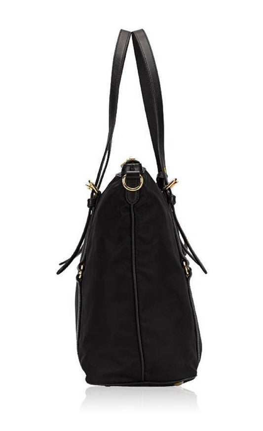 Prada Tessuto Saffiano Nylon Tote: Luxury & Functionality in Black - Shop Bags LLC