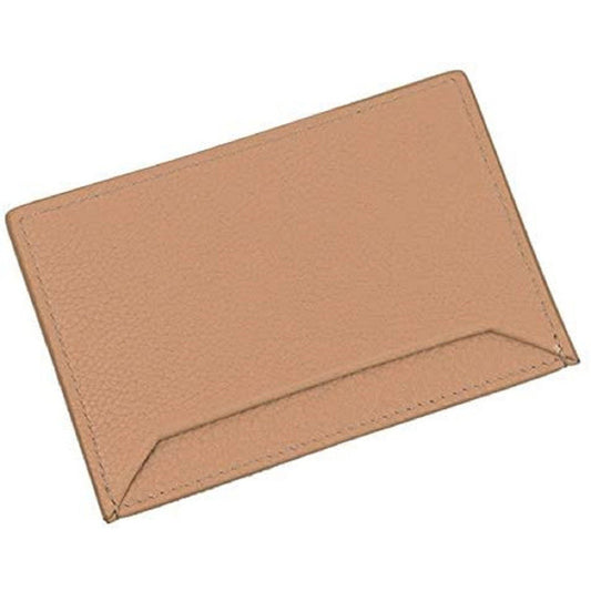 Prada Vitello Leather Card Holder - Sleek & Stylish in Beige - Shop Bags LLC