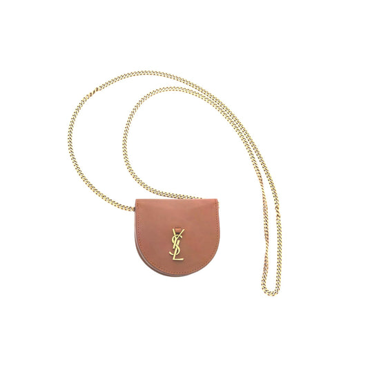 Saint Laurent Baby Kaia Satchel Brown Smooth Leather Micro Bag - Shop Bags LLC