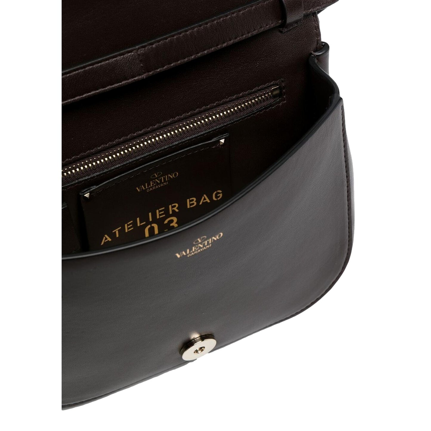 Valentino Atelier Bag 03: Elegant Brown Leather Crossbody with Roses - Shop Bags LLC