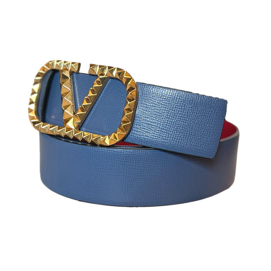 Valentino Garavani VLogo Stud Reversible Belt in Size 95 - Shop Now - Shop Bags