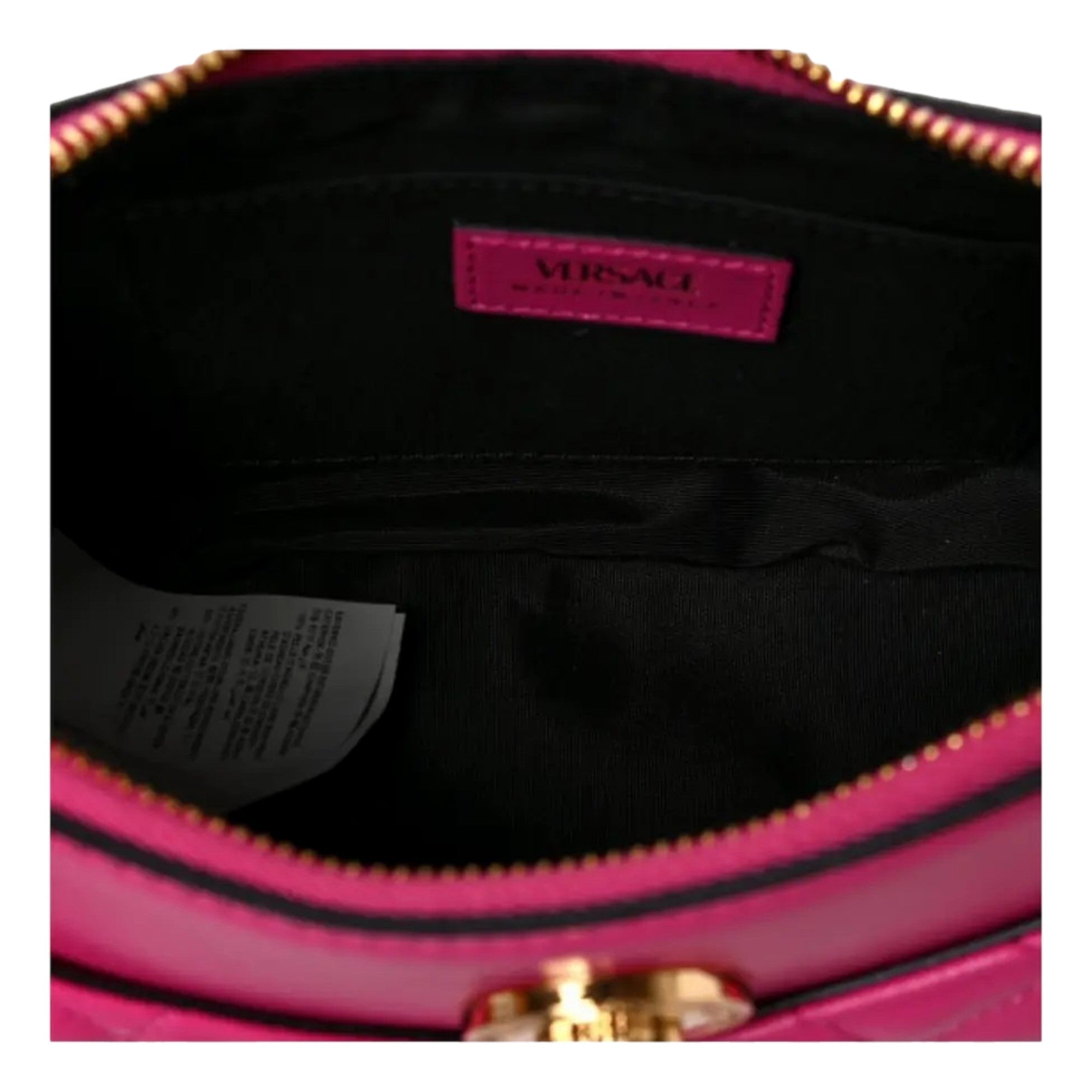 Versace La Medusa Half Moon Hobo Bag: Chic Pink Leather Crossbody -   Shop Bags