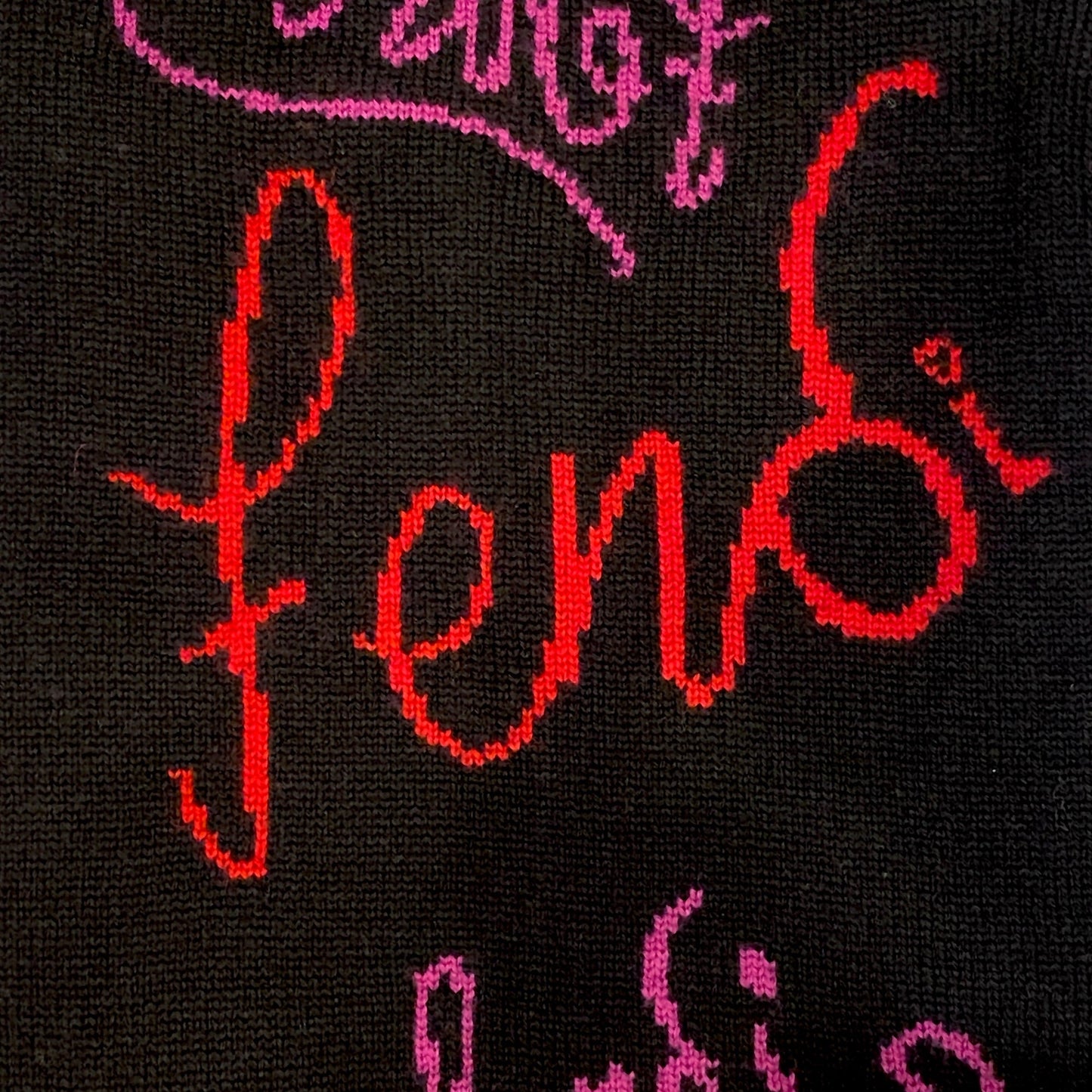 Vibrant Fendi x Noel Fielding Wool Scarf for Cozy Winter Style -