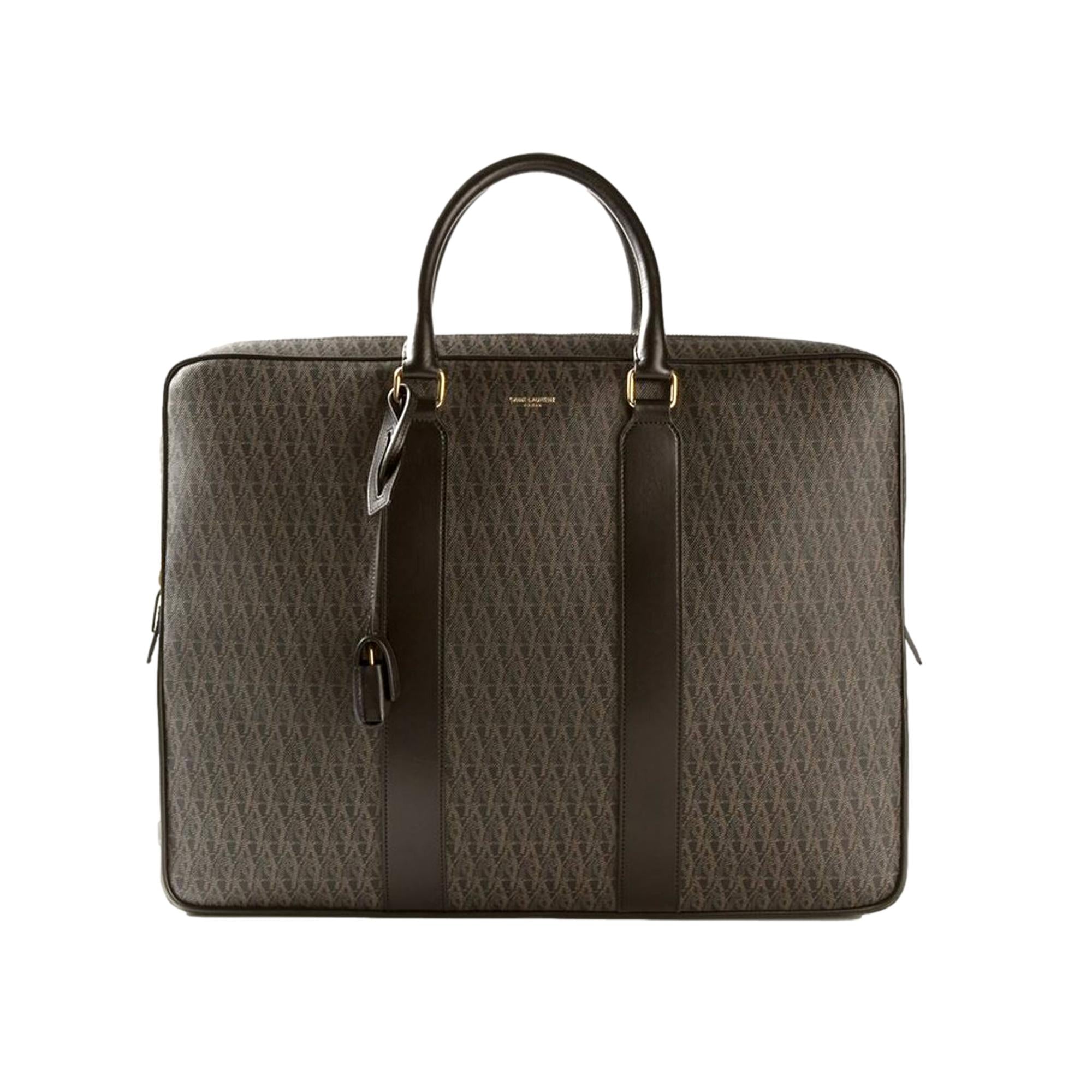 Luxury Travel in Style: Saint Laurent Large Monogram Luggage Case