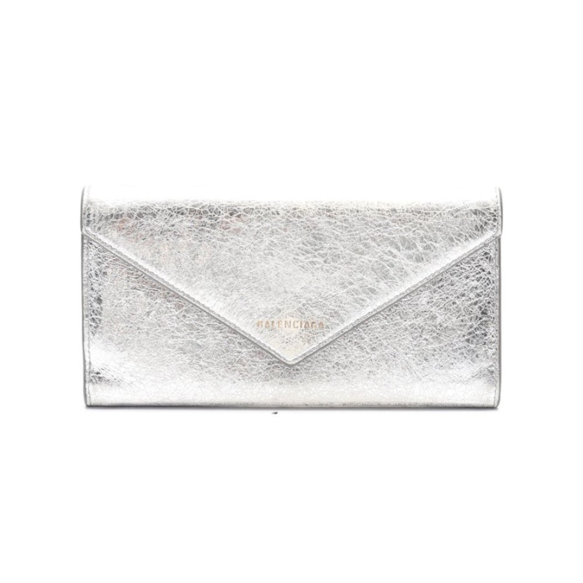 Envelope Wallet: Luxury Women's Silver Wallet by Balenciaga