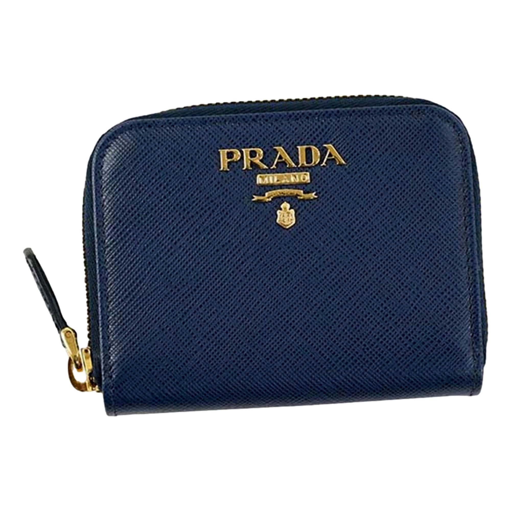 Prada Women's Wallet: Elegant Zippy Coin Purse in Saffiano Leather