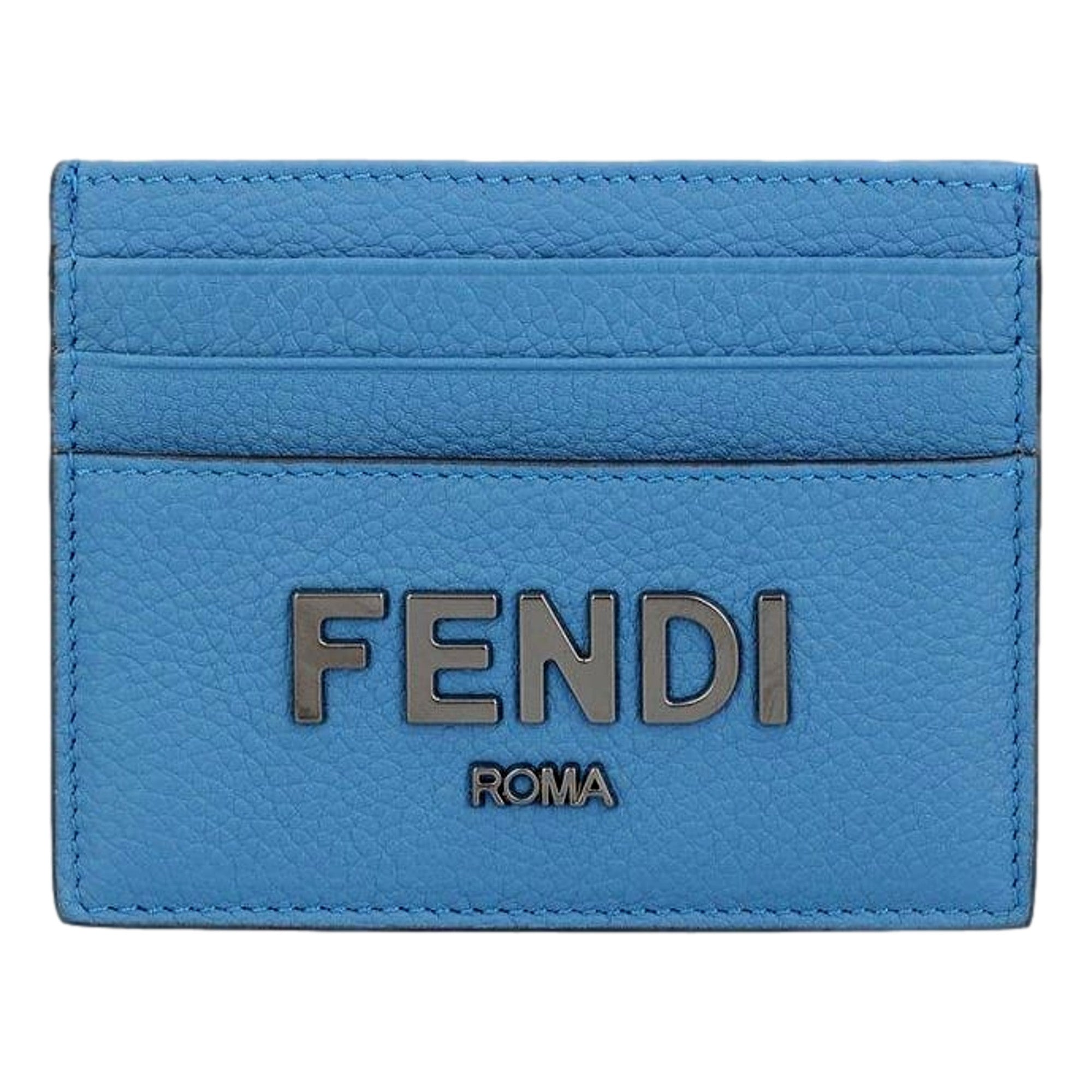 Fendi Signature Card Case Wallet - Stylish Leather Card Holder